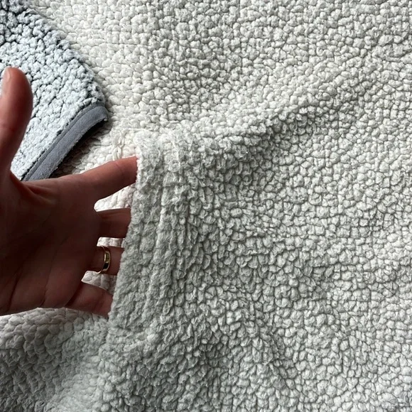 MAURICES Gray and Cream Half Zip Sherpa - Picture 3 of 6